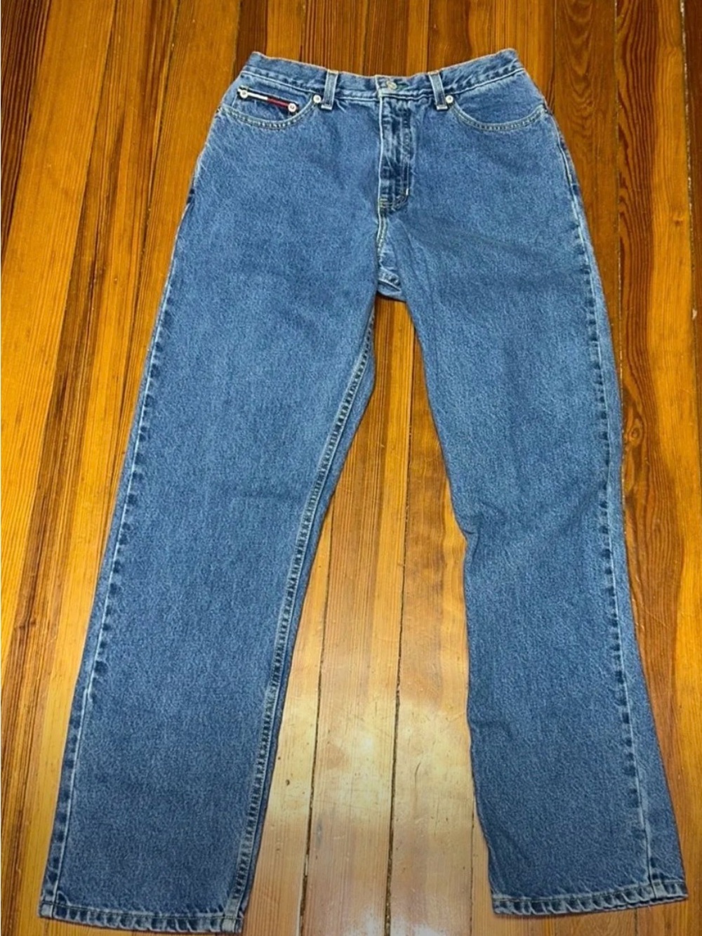 Tommy Hilfiger Straight-Leg Jeans - Medium Blue (Vintage?)